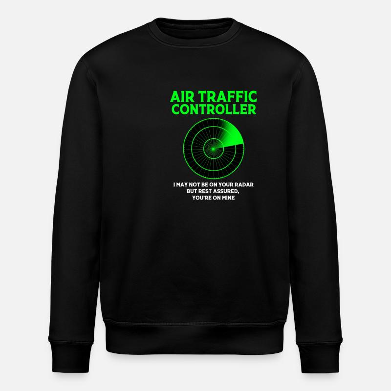 Air traffic controller - Stanley/Stella ROLLER Unisex Organic Sweatshirt - black