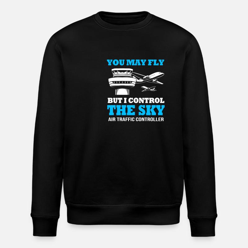 Air traffic controller - Stanley/Stella ROLLER Unisex Organic Sweatshirt - black