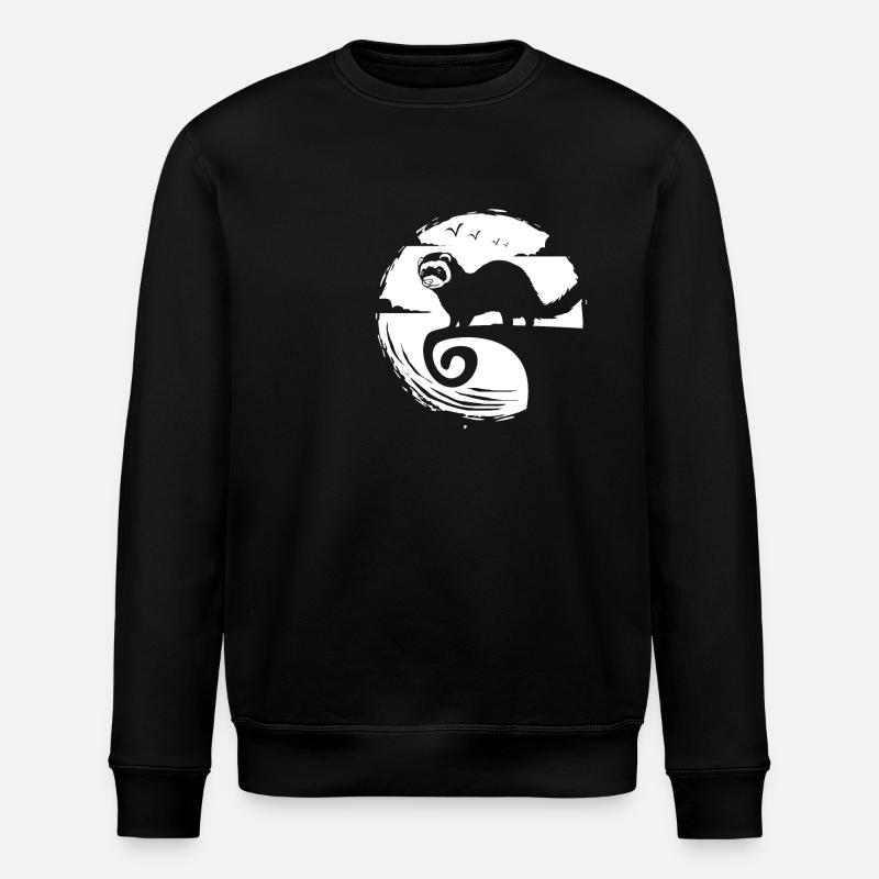 Frettchen - Stanley/Stella Unisex Bio-Sweatshirt ROLLER - Schwarz
