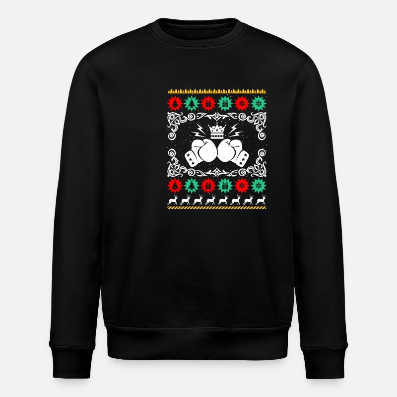 Boxing Boxing Christmas - Stanley/Stella ROLLER Unisex Organic Sweatshirt - black
