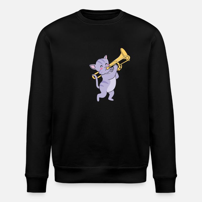 Trombone - Stanley/Stella ROLLER Unisex Organic Sweatshirt - black