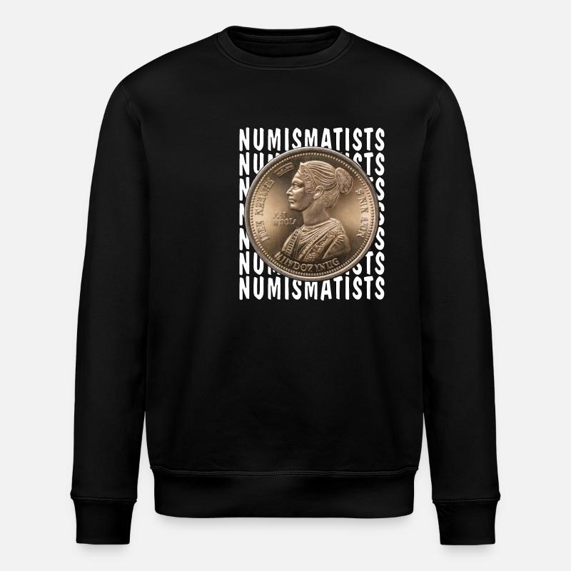 COINS NUMISMATISTS - Stanley/Stella Unisex Bio-Sweatshirt ROLLER - Schwarz