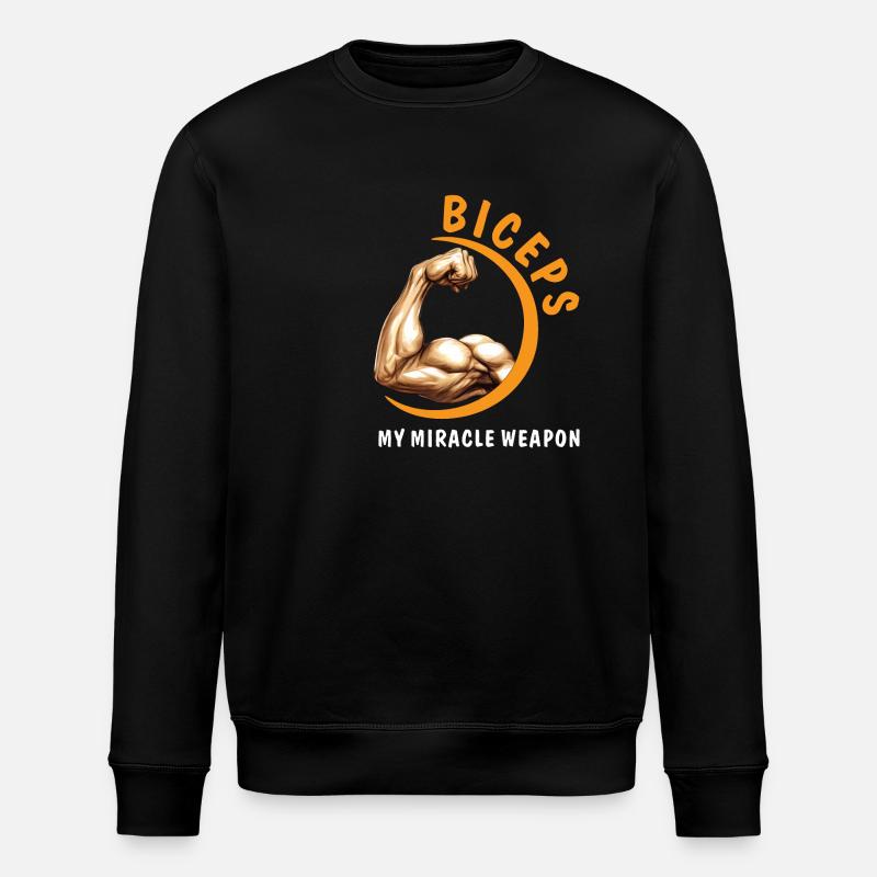 LE BICEPS, MON ARME MIRACLE - Sweat bio ROLLER Stanley/Stella Unisexe - noir
