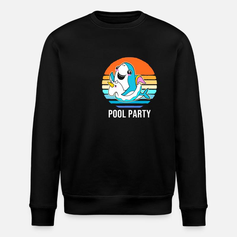 Pool Party - Stanley/Stella ROLLER Unisex Organic Sweatshirt - black
