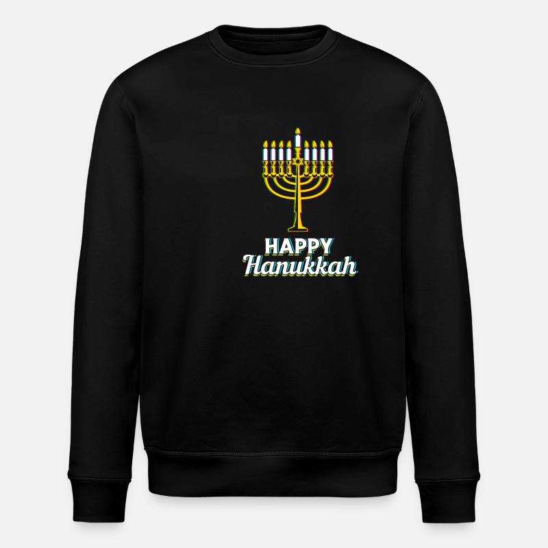 Hanoucca - Sweat bio ROLLER Stanley/Stella Unisexe - noir