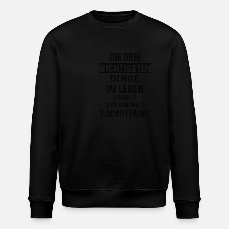 Schifffahrt - Stanley/Stella Unisex Bio-Sweatshirt ROLLER - Schwarz