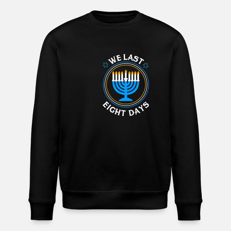 Chanukkah - Stanley/Stella Unisex Bio-Sweatshirt ROLLER - Schwarz