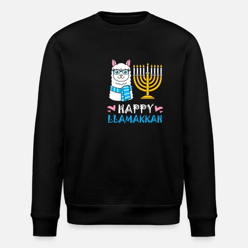 Hanukkah - Stanley/Stella ROLLER Unisex Organic Sweatshirt - black