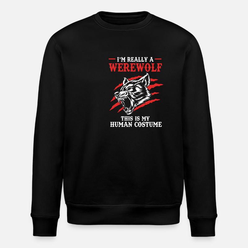 Werewolf - Stanley/Stella ROLLER Unisex Organic Sweatshirt - black