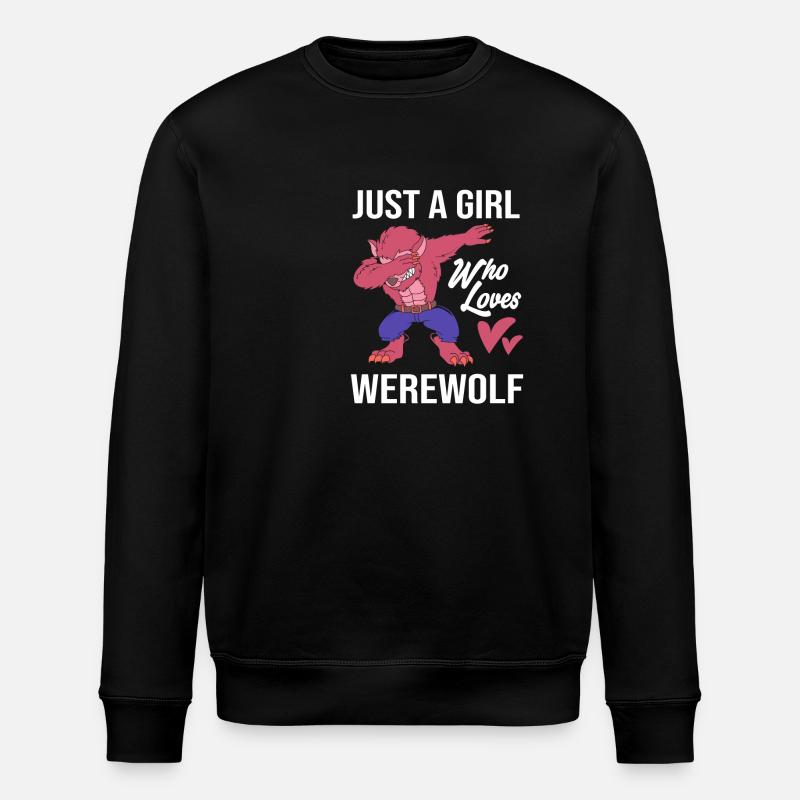 Loup-garou - Sweat bio ROLLER Stanley/Stella Unisexe - noir