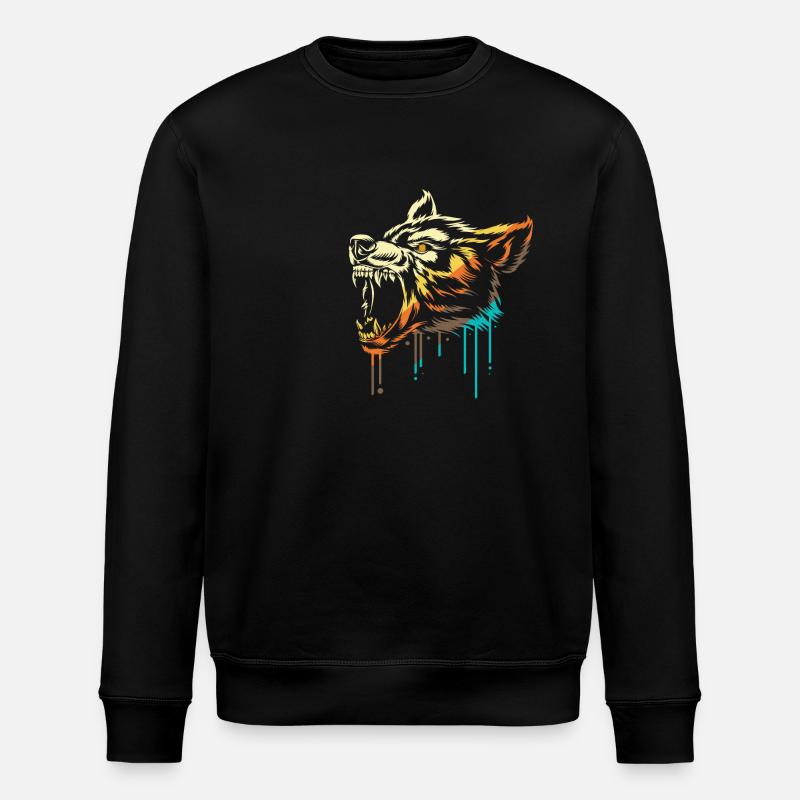 Loup-garou - Sweat bio ROLLER Stanley/Stella Unisexe - noir