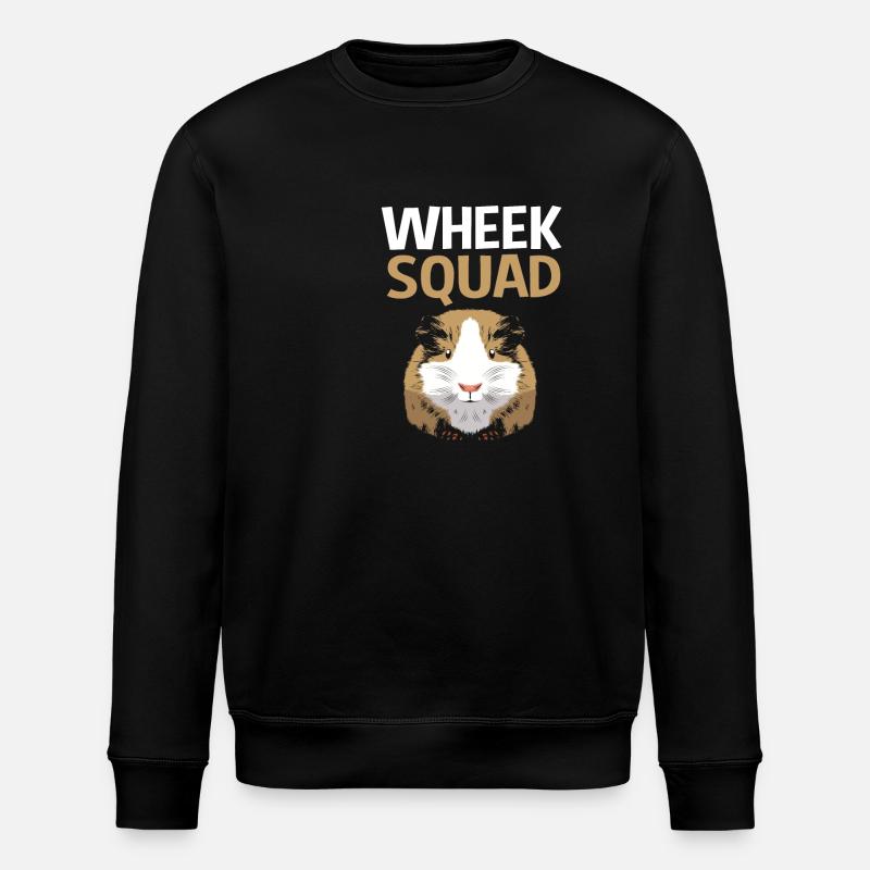 Meerschweinchen - Stanley/Stella Unisex Bio-Sweatshirt ROLLER - Schwarz
