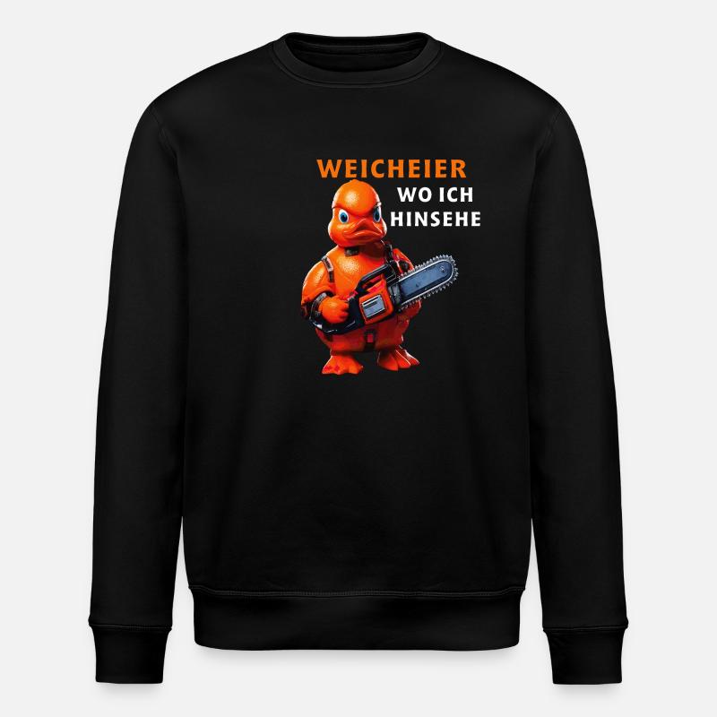 WIMPS WHEREVER I LOOK - Stanley/Stella ROLLER Unisex Organic Sweatshirt - black