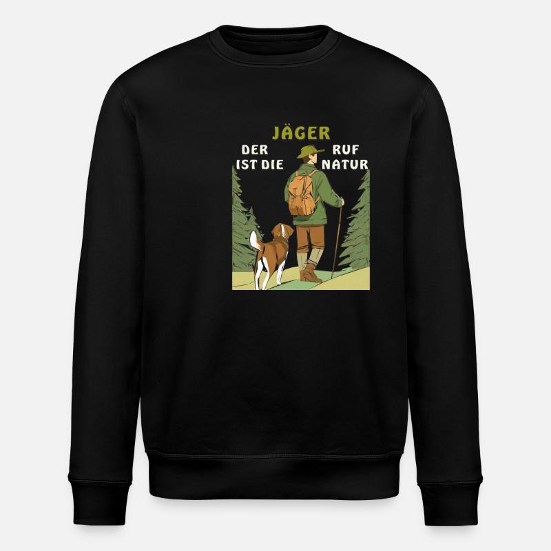 JÄGER RUF DER NATUR - Stanley/Stella Unisex Bio-Sweatshirt ROLLER - Schwarz
