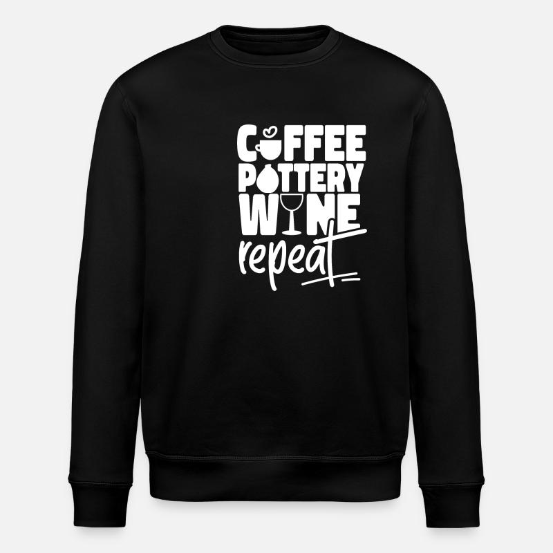 Pottery Ceramics Artist Coffee - Stanley/Stella Unisex Bio-Sweatshirt ROLLER - Schwarz