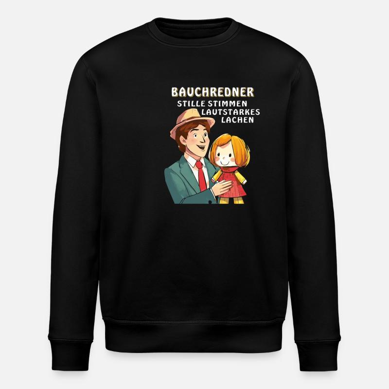 BAUCHREDNER STILLE STIMMEN LAUTSTARK - Stanley/Stella Unisex Bio-Sweatshirt ROLLER - Schwarz