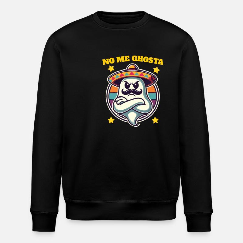 Mexican Ghost Funny Pun - Stanley/Stella ROLLER Unisex Organic Sweatshirt - black