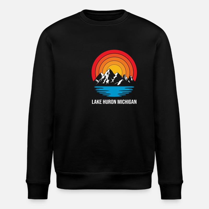 Grands Lacs - Sweat bio ROLLER Stanley/Stella Unisexe - noir