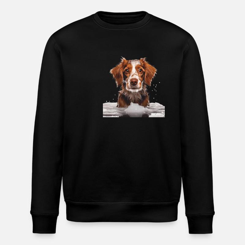 HUNDE WASCHSALON - Stanley/Stella Unisex Bio-Sweatshirt ROLLER - Schwarz