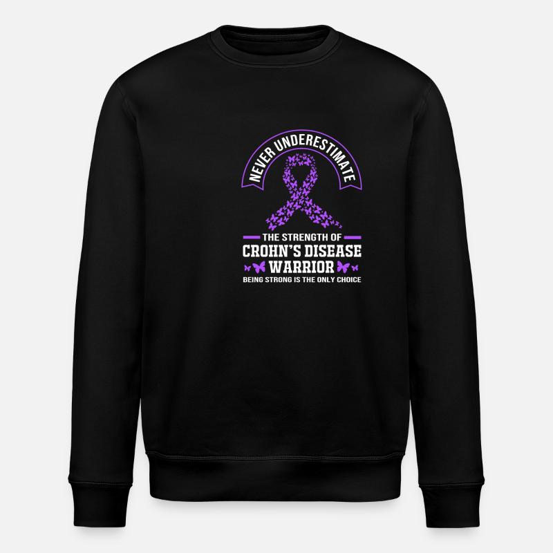 Morbus Crohn - Stanley/Stella Unisex Bio-Sweatshirt ROLLER - Schwarz