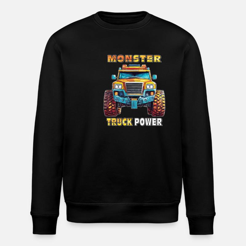 AUTO MONSTER TRUCK POWER - Stanley/Stella Unisex Bio-Sweatshirt ROLLER - Schwarz