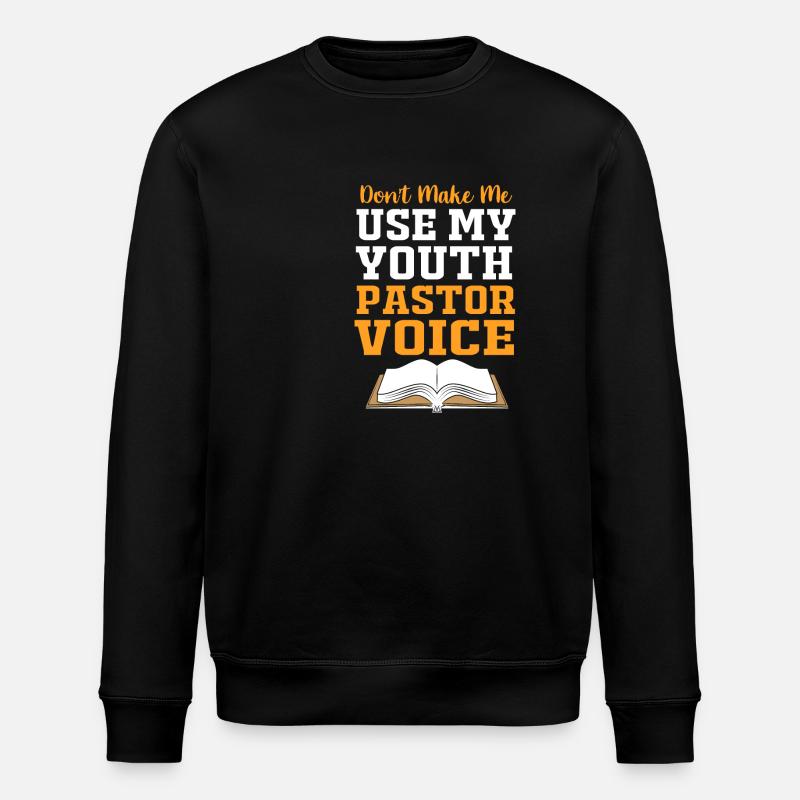 Pasteur des jeunes - Sweat bio ROLLER Stanley/Stella Unisexe - noir