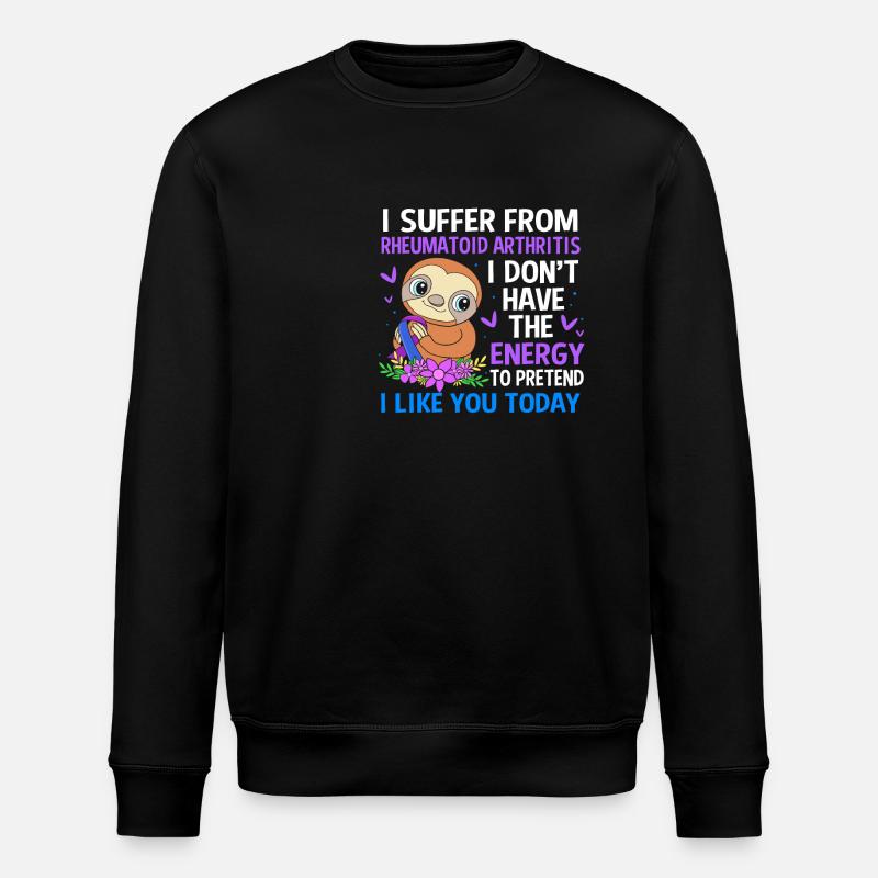 Rheumatism Arthritis - Stanley/Stella ROLLER Unisex Organic Sweatshirt - black
