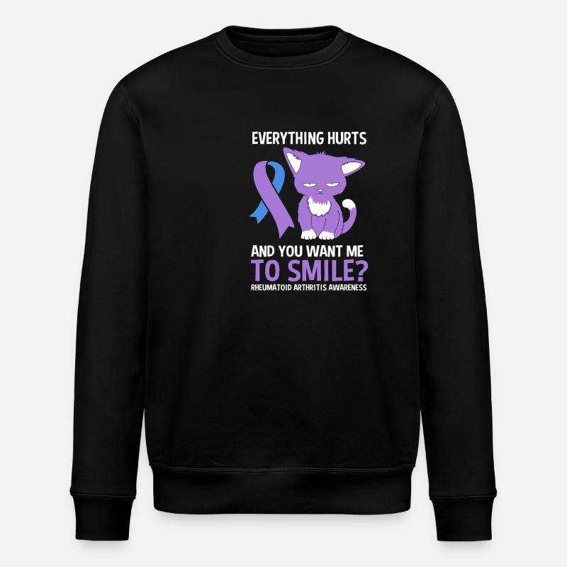 Rheumatism Arthritis - Stanley/Stella ROLLER Unisex Organic Sweatshirt - black