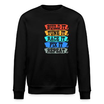 Autofahrer - Stanley/Stella Unisex Bio-Sweatshirt ROLLER - Schwarz - Vorne - Nik (191cm)