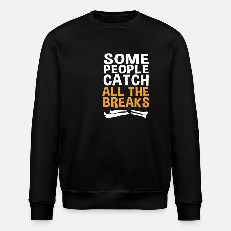 Gebrochener Arm Knochen Knochenbruch - Stanley/Stella Unisex Bio-Sweatshirt ROLLER - Schwarz