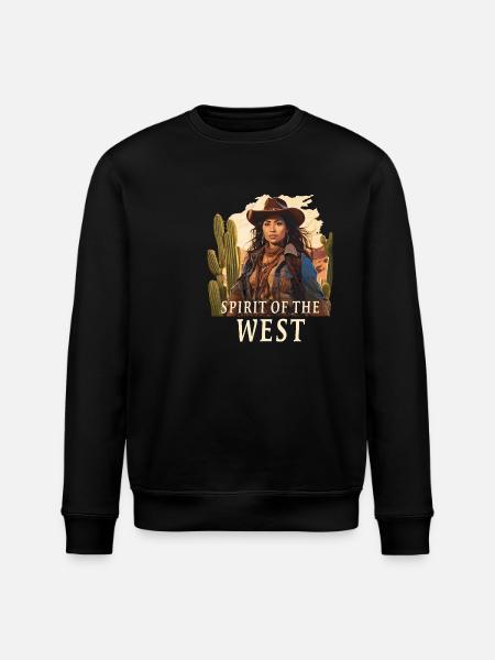 L’ DE L’OUEST - Sweat bio ROLLER Stanley/Stella Unisexe - noir