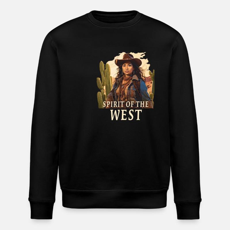 SPIRIT OF THE WEST - Stanley/Stella Unisex Bio-Sweatshirt ROLLER - Schwarz