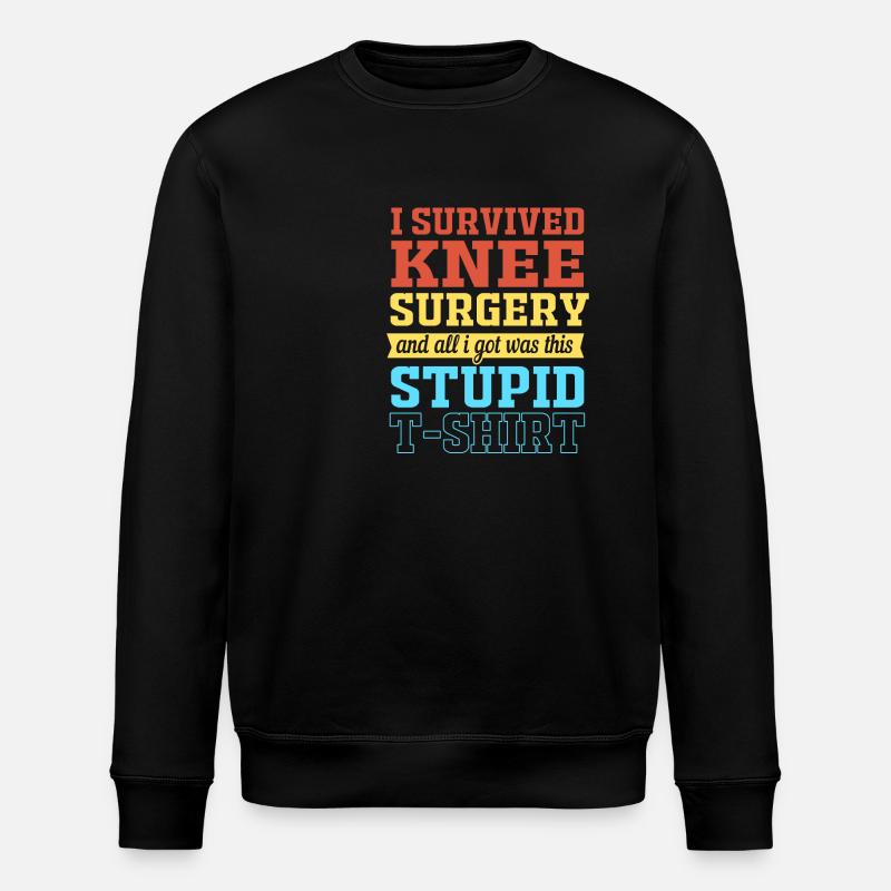 Knie Operation - Stanley/Stella Unisex Bio-Sweatshirt ROLLER - Schwarz