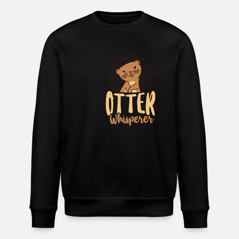 Otter Otter Whisperer - Stanley/Stella Unisex Bio-Sweatshirt ROLLER - Schwarz