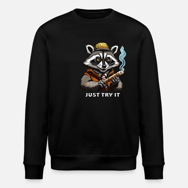 WASCHBÄR JOINT JUST TRY IT - Stanley/Stella Unisex Bio-Sweatshirt ROLLER - Schwarz