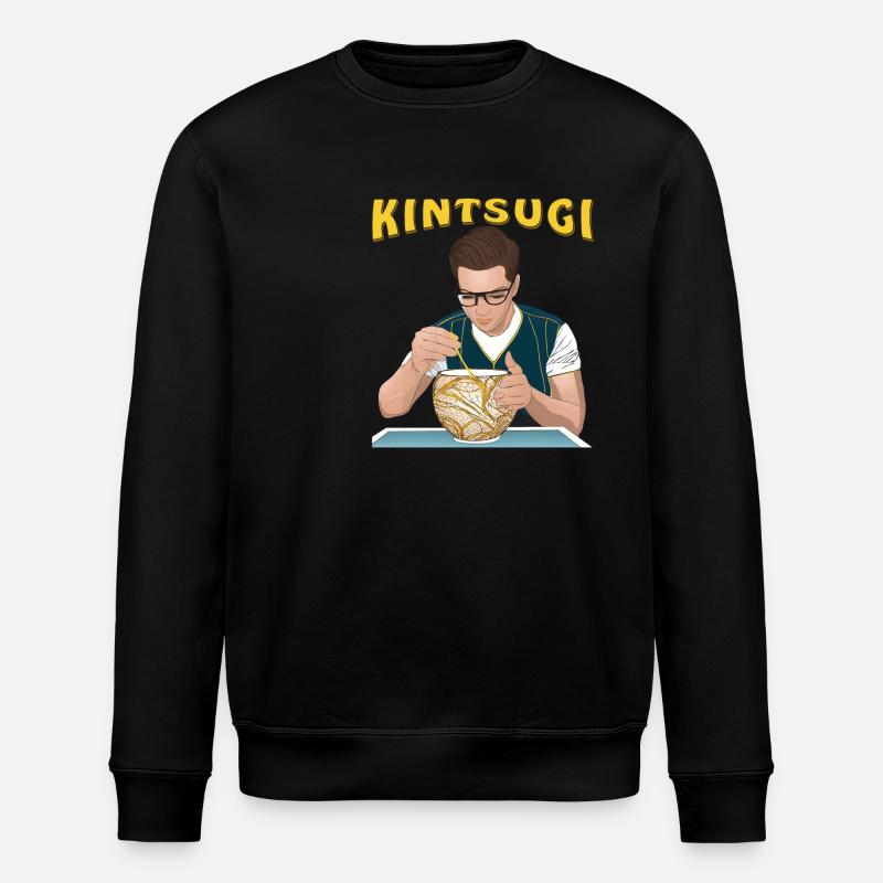 KINTSUGI - Stanley/Stella Unisex Bio-Sweatshirt ROLLER - Schwarz