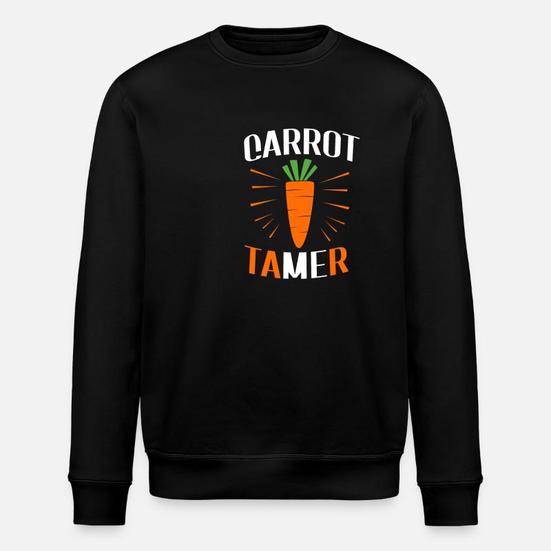 Karotte Gemüse - Stanley/Stella Unisex Bio-Sweatshirt ROLLER - Schwarz