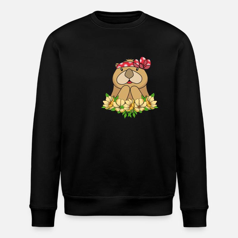 Loutre - Sweat bio ROLLER Stanley/Stella Unisexe - noir