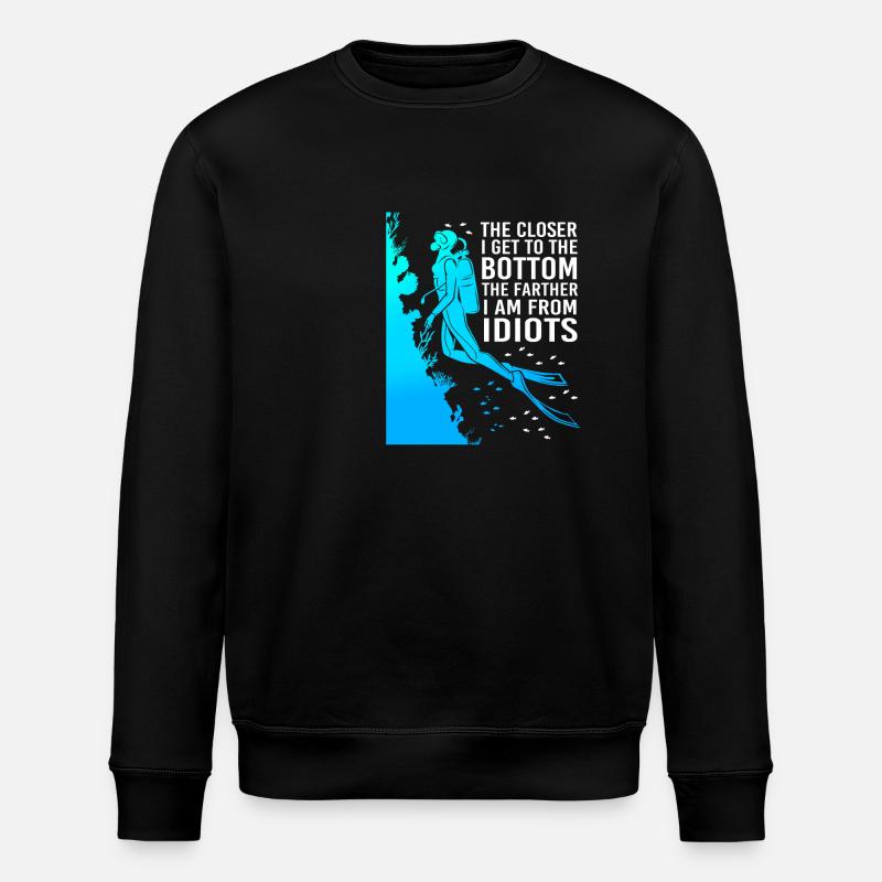 Plonger - Sweat bio ROLLER Stanley/Stella Unisexe - noir