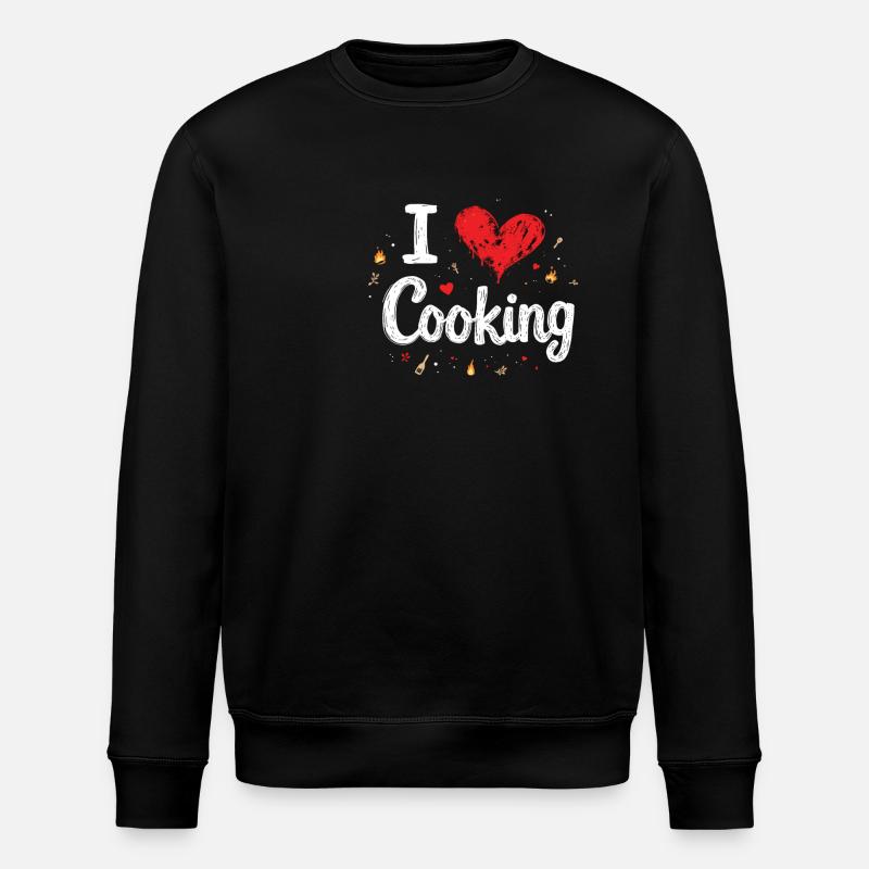 J’aime cuisiner Cuisiner Cuisiner Cuisiner - Sweat bio ROLLER Stanley/Stella Unisexe - noir