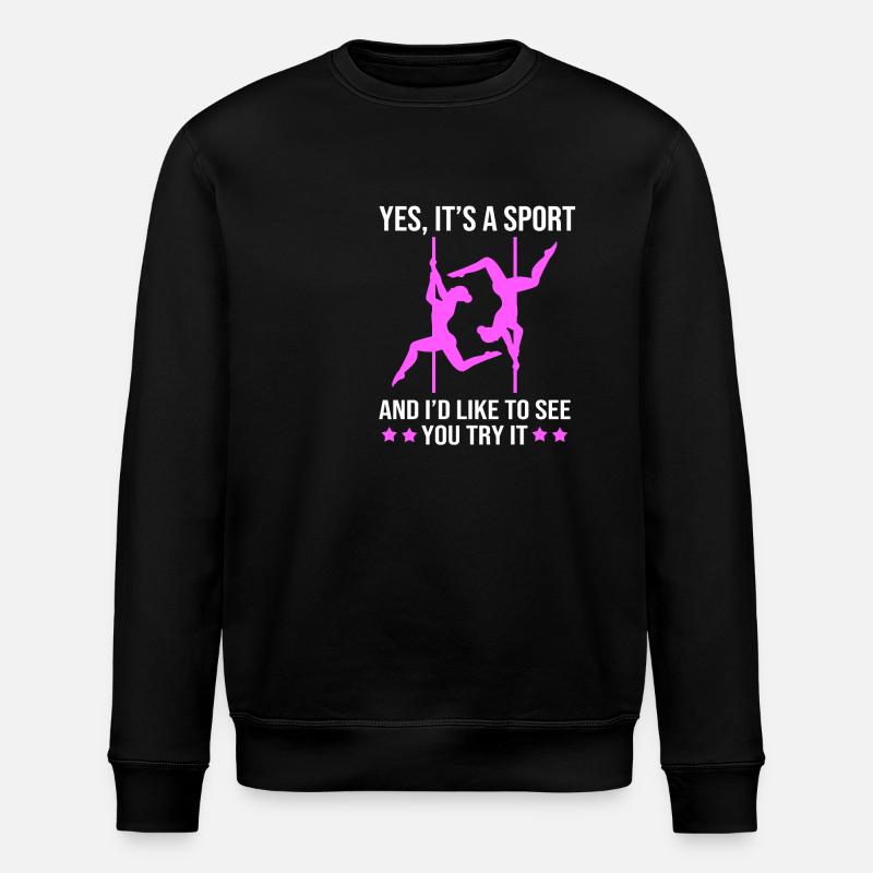 Pole Dance - Stanley/Stella ROLLER Unisex Organic Sweatshirt - black