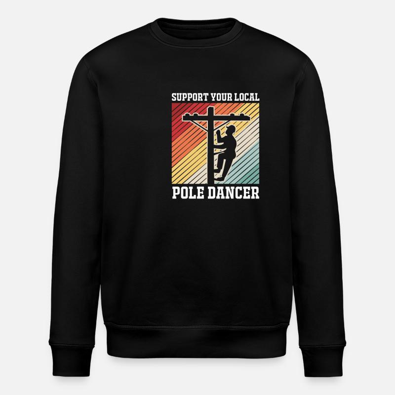 Pole Dance - Stanley/Stella ROLLER Unisex Organic Sweatshirt - black