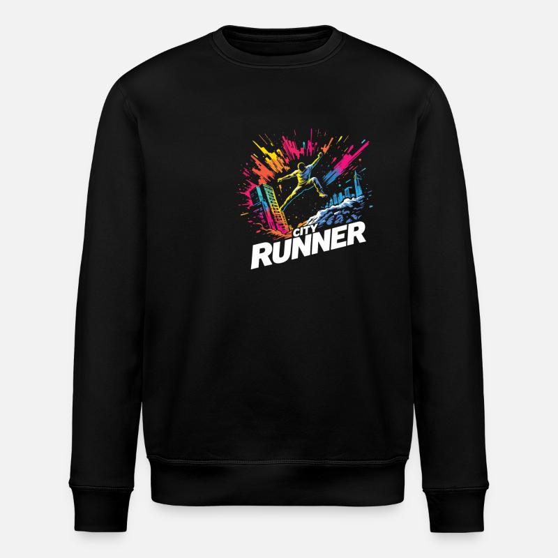 City Runner Stadtläufer - Sweat bio ROLLER Stanley/Stella Unisexe - noir