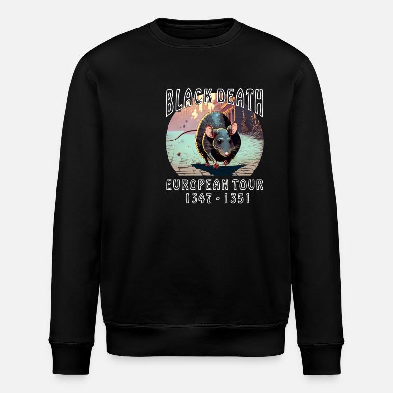 RATTE BLACK DEATH - Stanley/Stella Unisex Bio-Sweatshirt ROLLER - Schwarz
