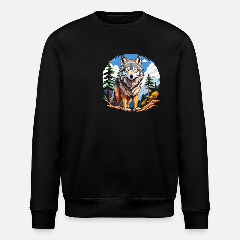 FORÊT DES LOUPS - Sweat bio ROLLER Stanley/Stella Unisexe - noir