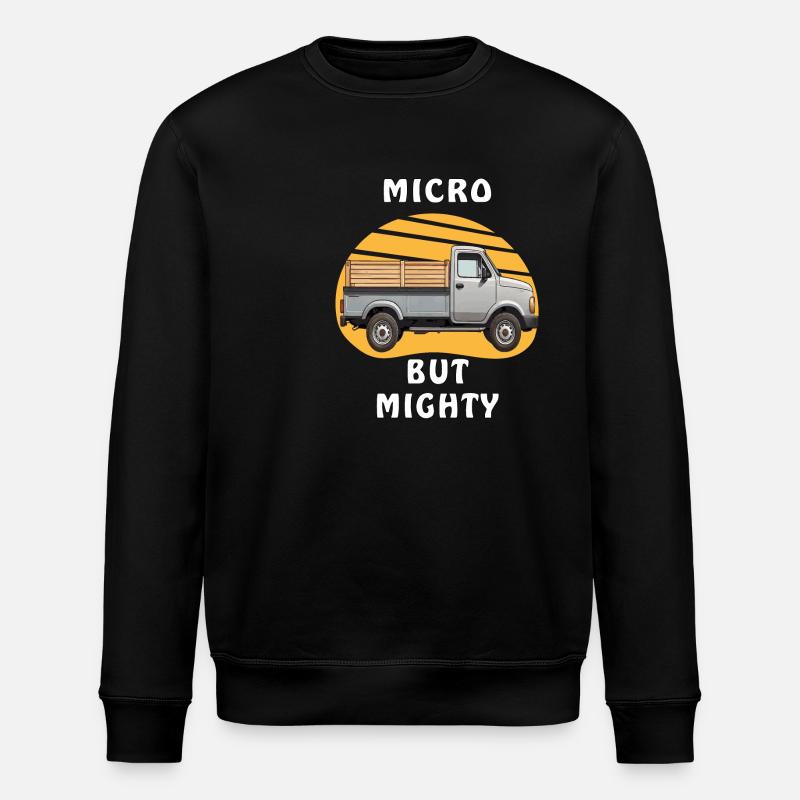 MICRO BUT MIGHTY - Stanley/Stella Unisex Bio-Sweatshirt ROLLER - Schwarz