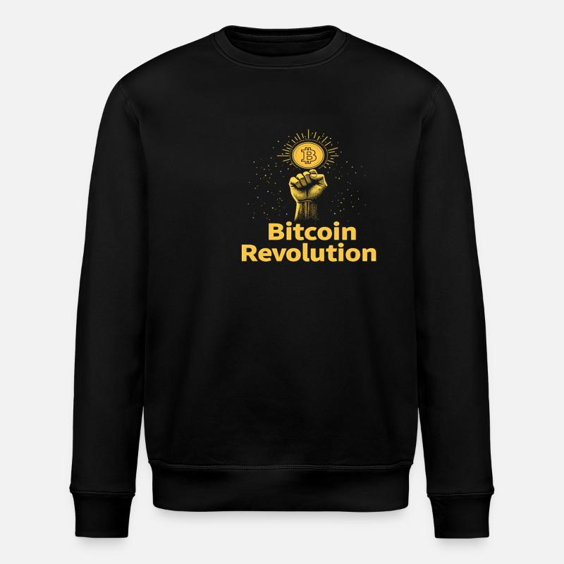 Bitcoin Revolution - Stanley/Stella Unisex Bio-Sweatshirt ROLLER - Schwarz