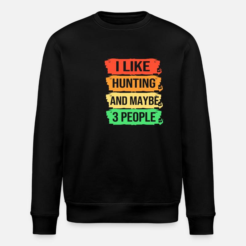 Chasse au chasseur - Sweat bio ROLLER Stanley/Stella Unisexe - noir