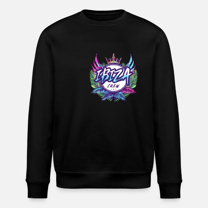 Ibiza Crew Bunt - Stanley/Stella Unisex Bio-Sweatshirt ROLLER - Schwarz
