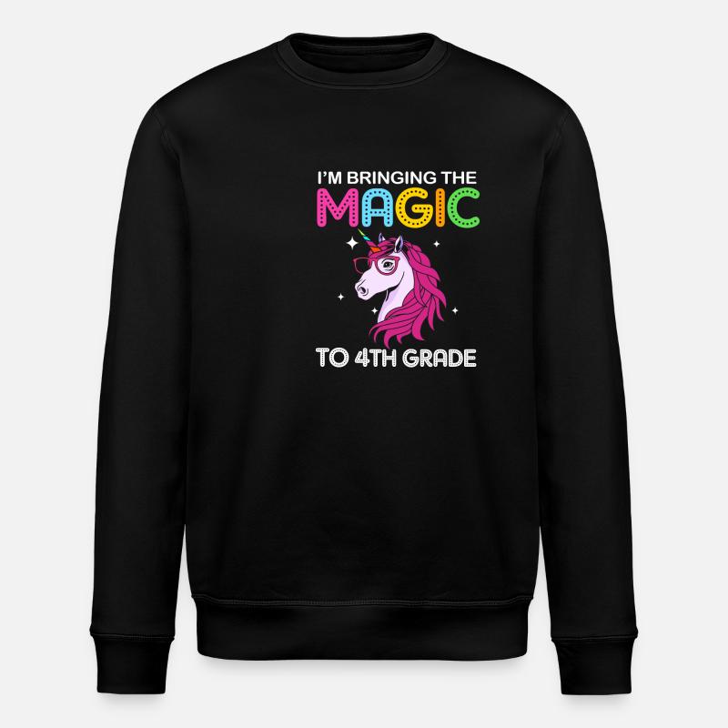 4th Grade - Stanley/Stella ROLLER Unisex Organic Sweatshirt - black